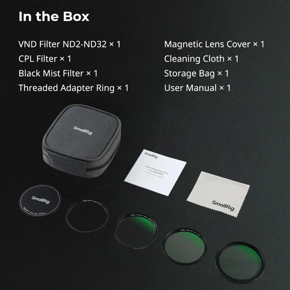 Kit de filtros SmallRig 4726 · 67 mm