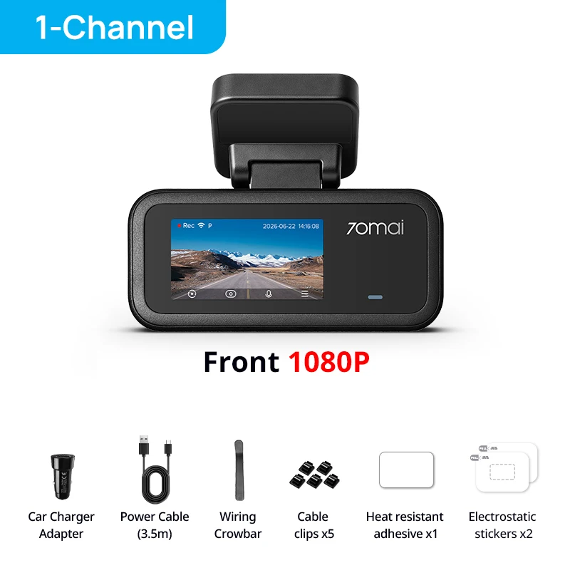 Dash cam 70mai A210 · 1 canal