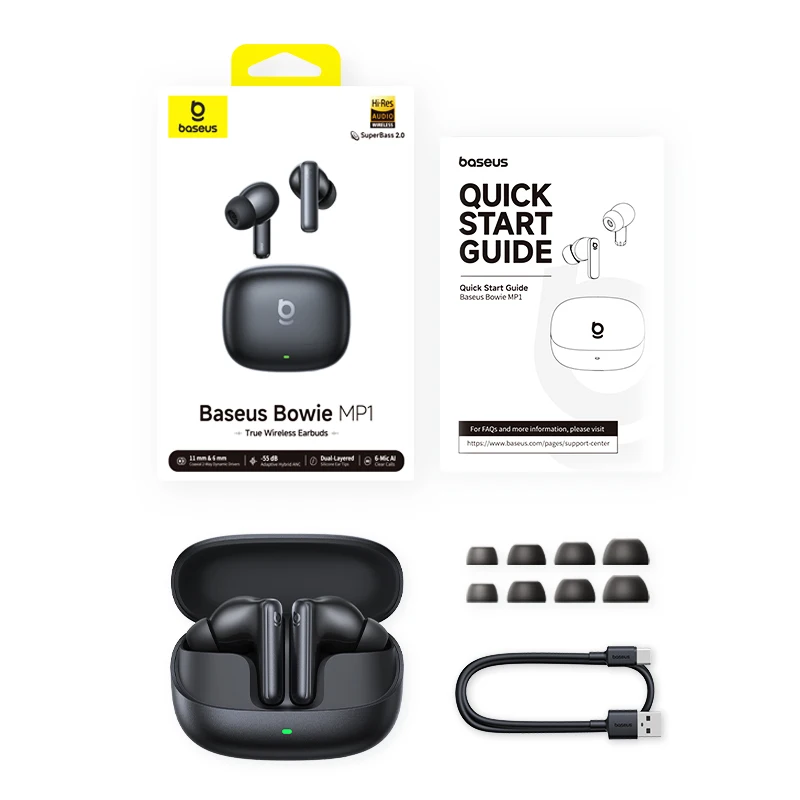 Auriculares Baseus Bowie MP1 ANC