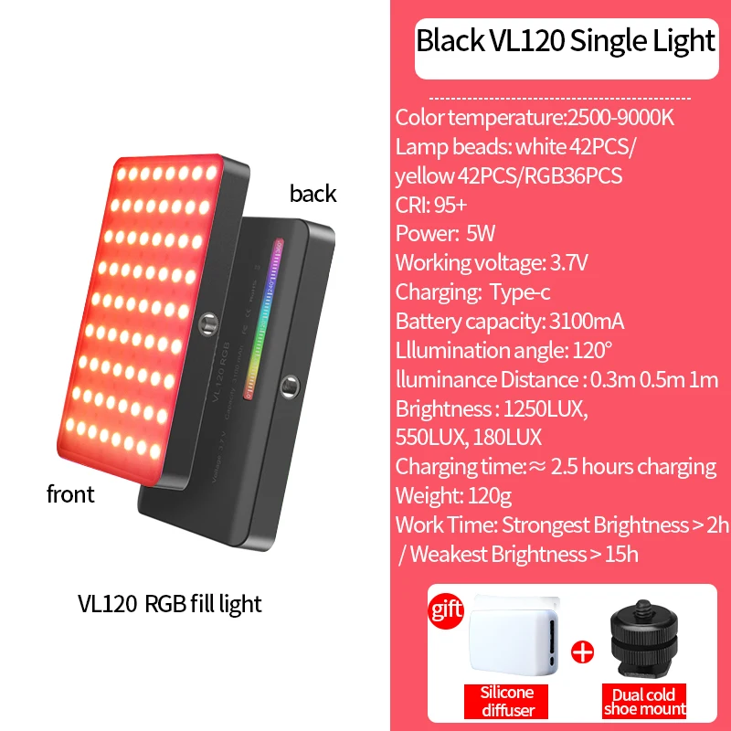 Panel LED Ulanzi VL120 RGB